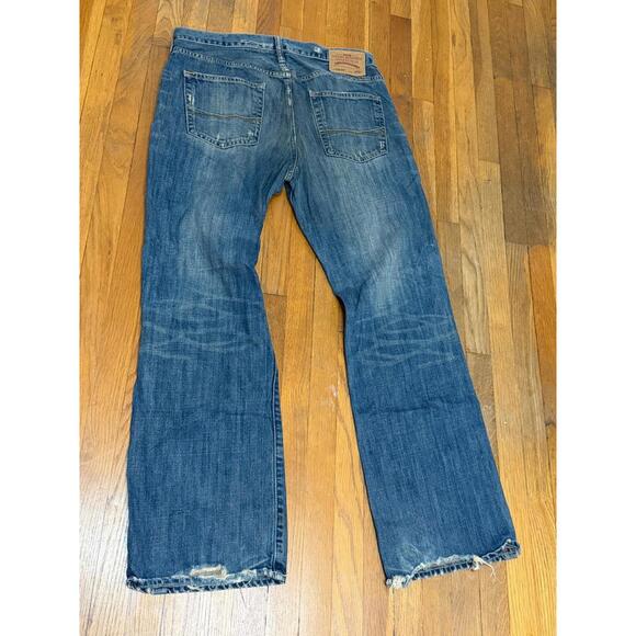 Vintage Abercrombie & Fitch Heavy Ounce Denim Jeans Five Pocket Y2K 36 W - Picture 7 of 7